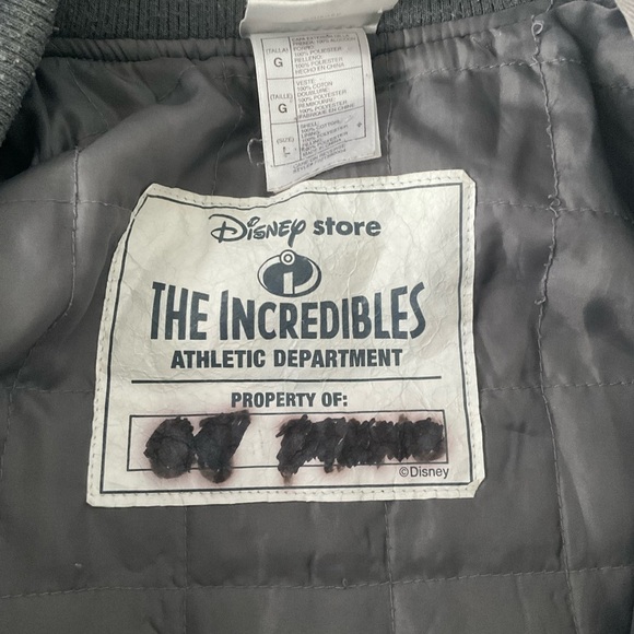 Disney Store Exclusive The Incredibles Dash Varsity Bomber Jacket Kids Large - Picture 6 of 7